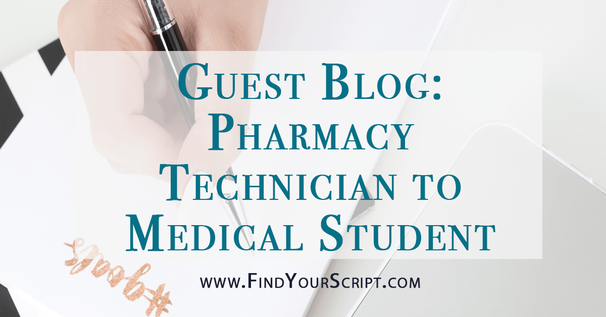 Best Medical School Resources | How to use my pharmacy technician experience to achieve success in medical school | M1 guest blog post | Med Life Motive | Medication charts study resources | Find Your Script | Best pharmacist website