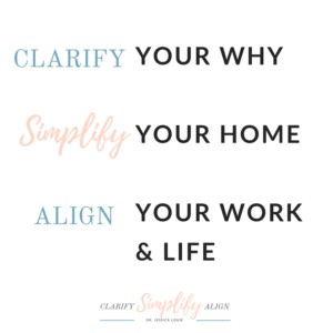 Welcome message by Clarify Simplify Align by Dr. Jessica Louie, KonMari Consultant, motivational coach, pharmacist, & educator. Clarify your why, simplify your home and wardrobe, align your work & life through well-being and burnout prevention and advocacy. Champion of the Start with Why movement by Simon Sinek & KonMari by Marie Kondo. Life Sparks Joy in Los Angeles, Salt Lake City, Brookfield, & Milwaukee in-home coaching/consulting plus virtual coaching available.