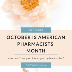 10 Fun Facts about Pharmacists from Dr. Jessica Louie of Find Your Script and Clarify Simplify Align | Celebrate American Pharmacists Month 2018 with this infographic