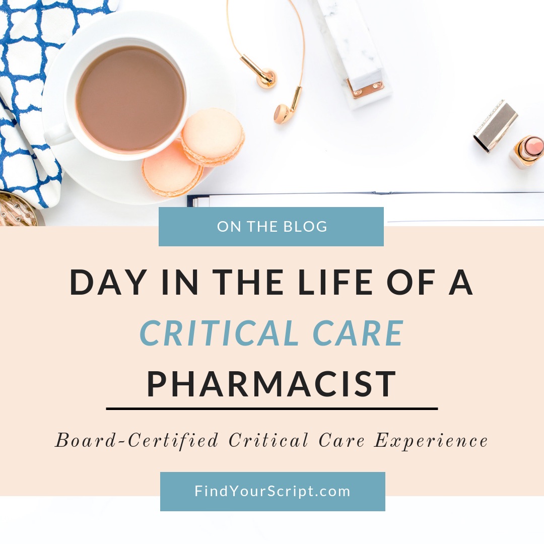 Day in the life of a Critical Care Pharmacist for American Pharmacists Month 2018 by Dr. Jessica Louie of Find Your Script. University of Utah Health ICU care experience, best level 1 trauma center, best pharmacy residency program. board-certified critical care pharmacist PharmD APh BCCCP